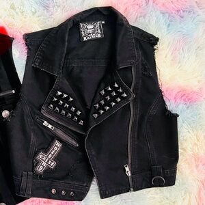 Killstar Black Studded Vest
